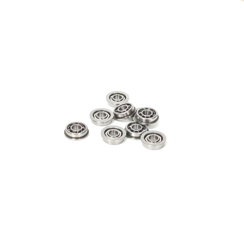MF83 Genişlik 2.5 mm derinlik 8 mm gres veya yağ yağlama flanşı rulmanı